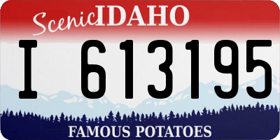 ID license plate I613195
