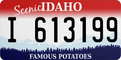 ID license plate I613199