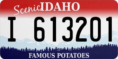 ID license plate I613201