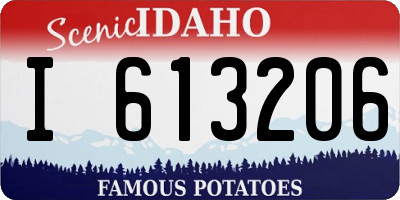 ID license plate I613206