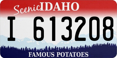 ID license plate I613208