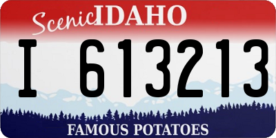 ID license plate I613213