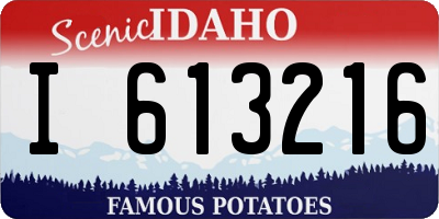 ID license plate I613216