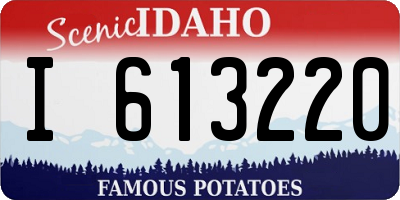 ID license plate I613220