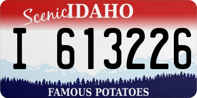 ID license plate I613226