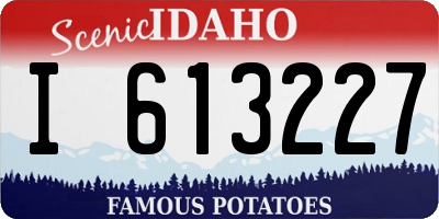 ID license plate I613227
