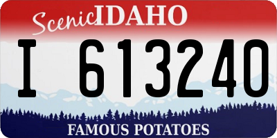 ID license plate I613240