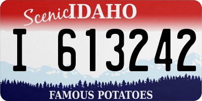 ID license plate I613242