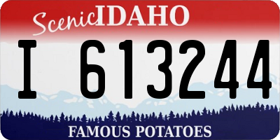 ID license plate I613244