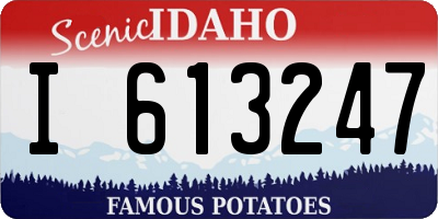 ID license plate I613247
