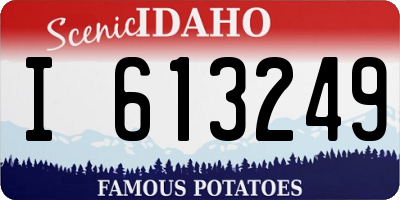ID license plate I613249