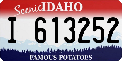 ID license plate I613252