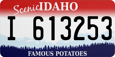 ID license plate I613253