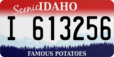 ID license plate I613256