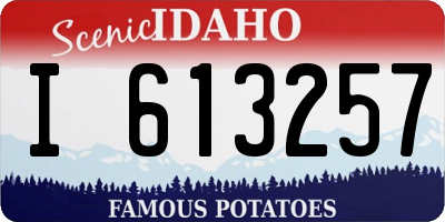 ID license plate I613257