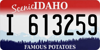ID license plate I613259