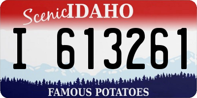 ID license plate I613261
