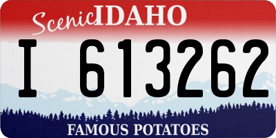 ID license plate I613262