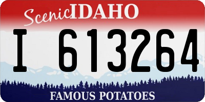 ID license plate I613264