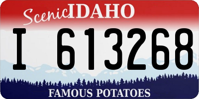ID license plate I613268
