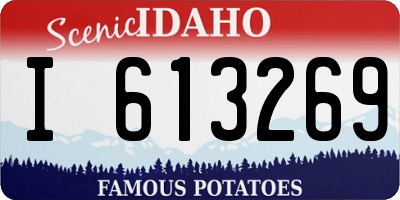 ID license plate I613269