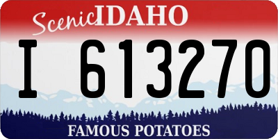 ID license plate I613270