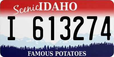 ID license plate I613274