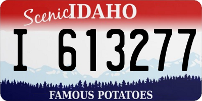 ID license plate I613277