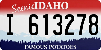 ID license plate I613278