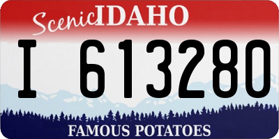 ID license plate I613280