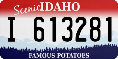 ID license plate I613281