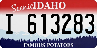 ID license plate I613283