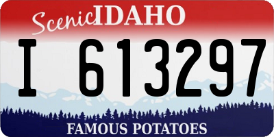 ID license plate I613297
