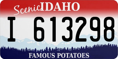 ID license plate I613298