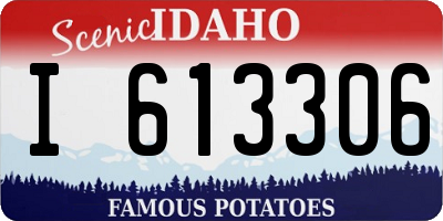 ID license plate I613306