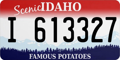 ID license plate I613327