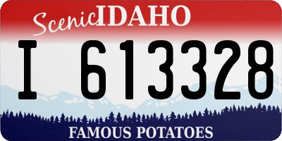 ID license plate I613328