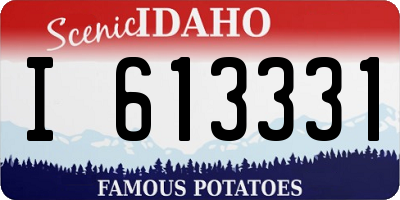 ID license plate I613331