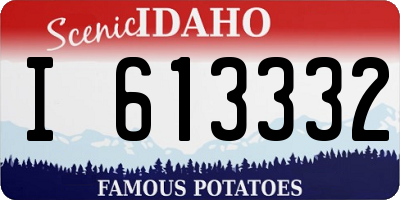 ID license plate I613332