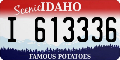 ID license plate I613336