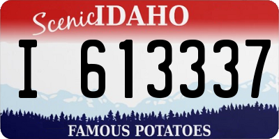 ID license plate I613337