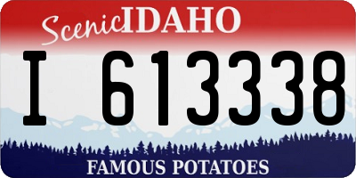 ID license plate I613338