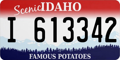 ID license plate I613342