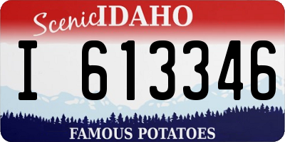ID license plate I613346