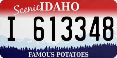 ID license plate I613348