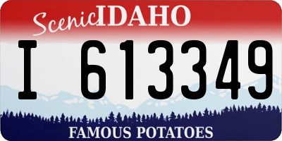 ID license plate I613349