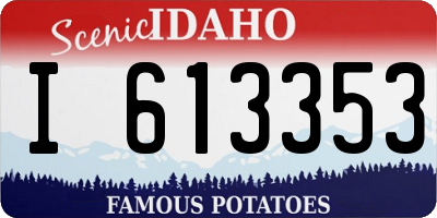 ID license plate I613353