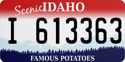 ID license plate I613363