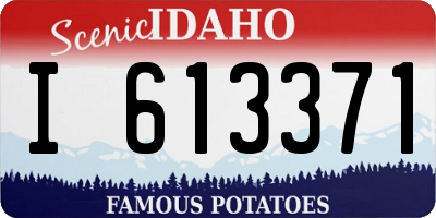 ID license plate I613371