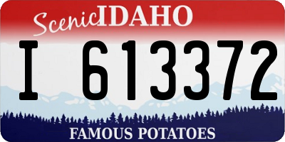 ID license plate I613372